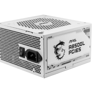 MSI MAG A850GL PCIe 5 White Gold Power Supply Unit