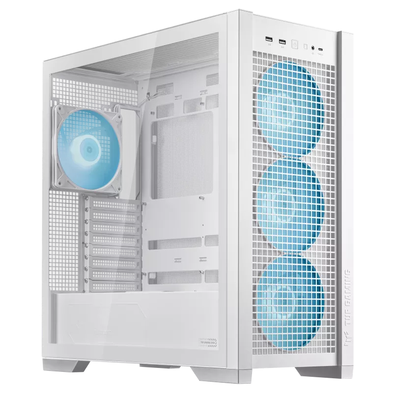 Asus TUF Gaming GT302 ARGB PC Case White - Image 2