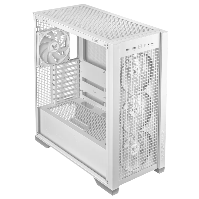 Asus TUF Gaming GT302 ARGB PC Case White - Image 3