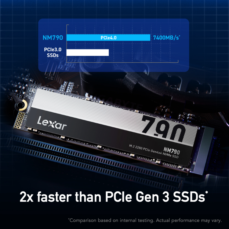 Lexar NM790 PCIe Gen 4x4 M.2 NVMe - Image 3